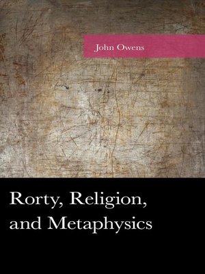 cover image of Rorty, Religion, and Metaphysics